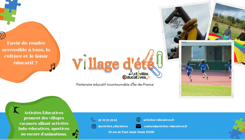 village d'été : activité et loisir