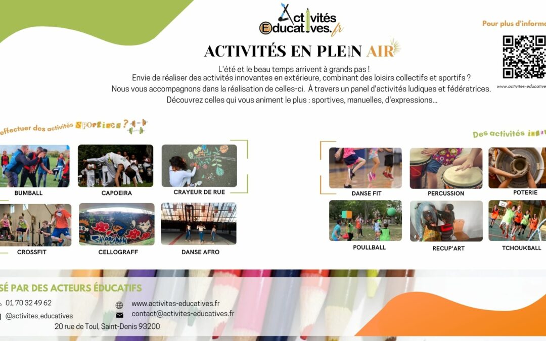 Un été en plein air avec Activités Éducatives